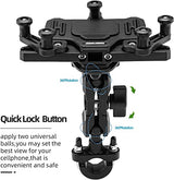 Handyhalterung Motorrad Universal Handyhalter Fahrrad mit Stoßdämpfer für 4.9-7.3 Zoll Smartphone - ROCKBROS-EU