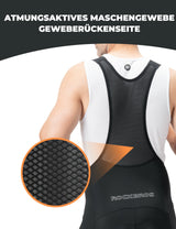 Herren Fahrradhose mit Träger – Hochdehnbar, atmungsaktiv & reflektierend