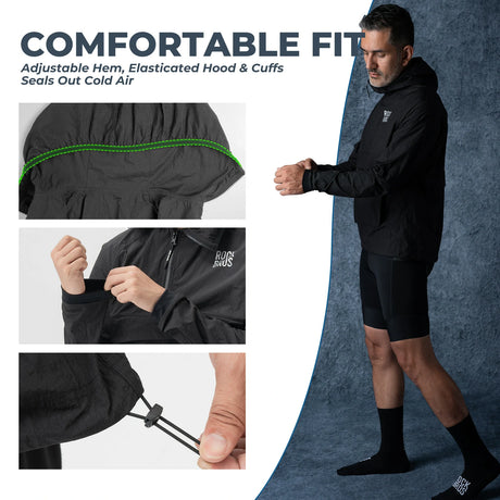 Herren Fahrradjacke – Winddicht, leicht & atmungsaktiv