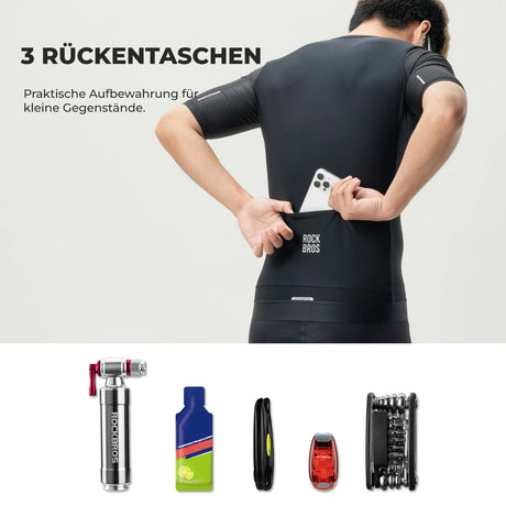 Herren Fahrradtrikot Kurzarm – Atmungsaktiv & Reflektierend