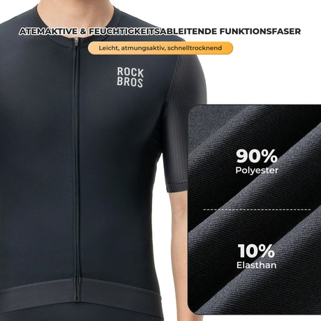 Herren Fahrradtrikot Kurzarm – Atmungsaktiv & Reflektierend