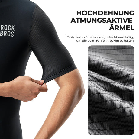 Herren Fahrradtrikot Kurzarm – Atmungsaktiv & Reflektierend