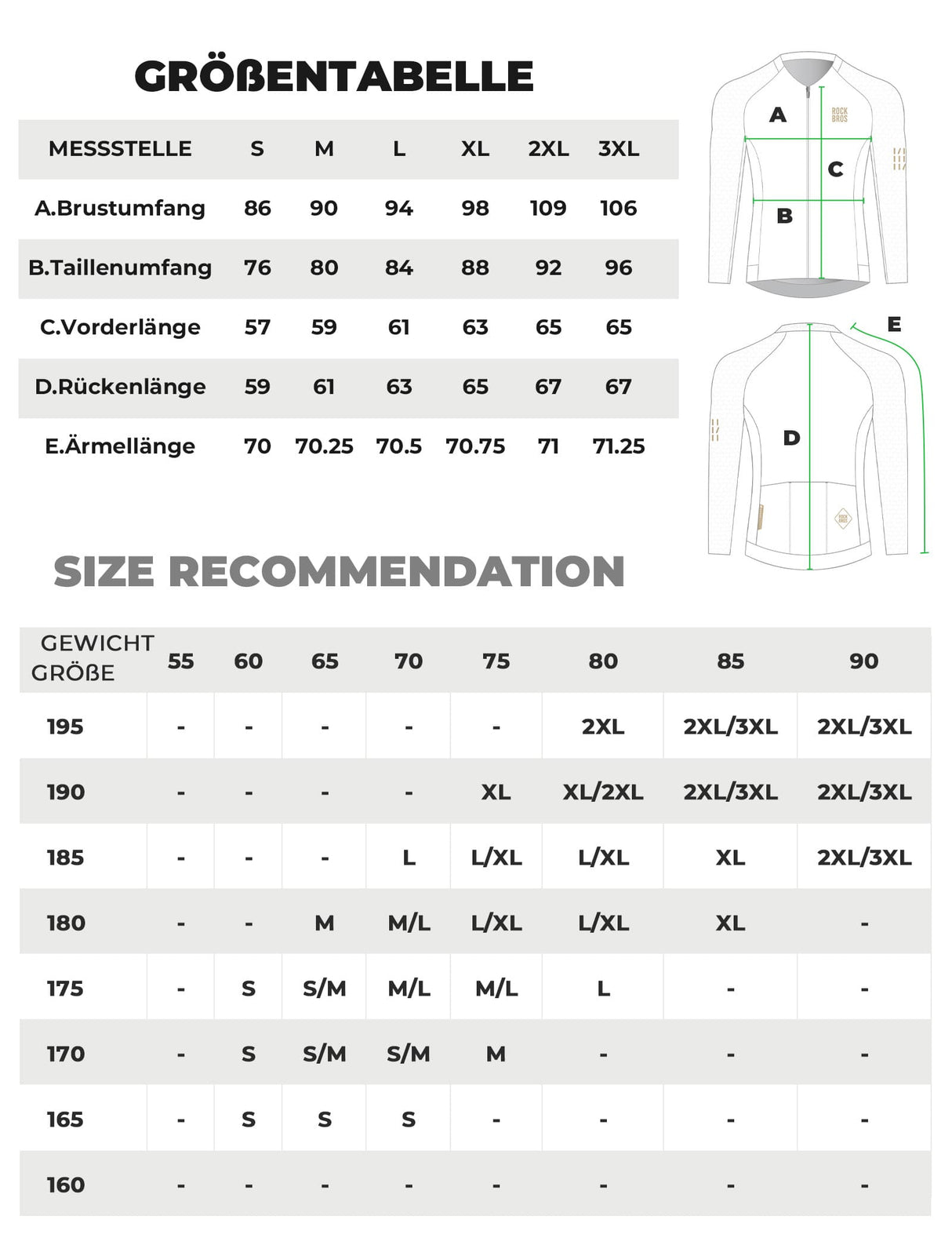 ROCKBROS Herren Langarm-Radtrikot – Atmungsaktiv & Reflektierend mit 3D-Schnitt