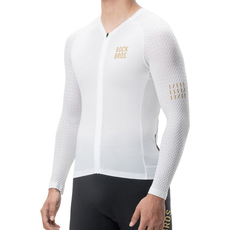 ROCKBROS Herren Langarm-Radtrikot – Atmungsaktiv & Reflektierend mit 3D-Schnitt
