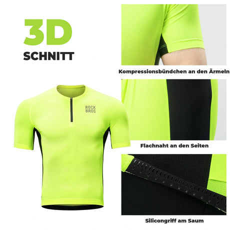 Herren Radtrikot – Kurzarm, atmungsaktiv & schnelltrocknend