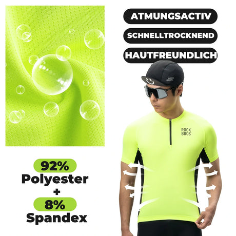 Herren Radtrikot – Kurzarm, atmungsaktiv & schnelltrocknend