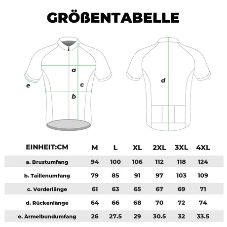 Herren Radtrikot – Kurzarm, atmungsaktiv & schnelltrocknend