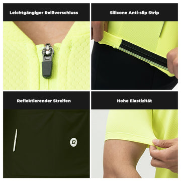 Herren Radtrikot Kurzarm Fahrradtrikot Rennradtrikot Atmungsaktiv Schn – ROCKBROS-DE