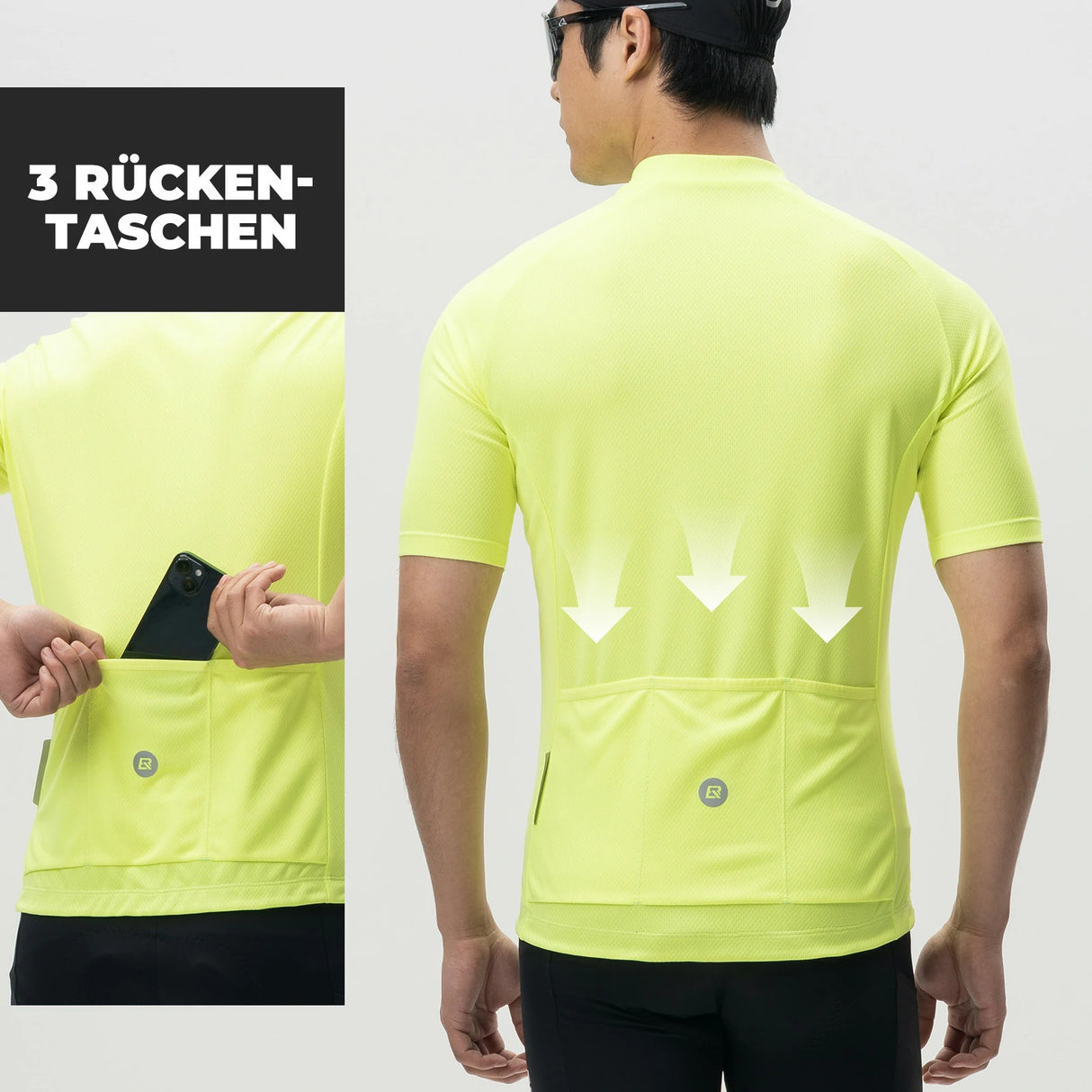 Herren Radtrikot Kurzarm – Rennradtrikot, atmungsaktiv & schnell trocknend