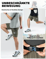 Herren Sport‑Shorts – Magnetischer Taillengurt & 4‑Taschen‑Design