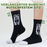 Kinder Fahrradsocken – 5A Antibakteriell, Kompressionszonen & Katzenpfoten-Design