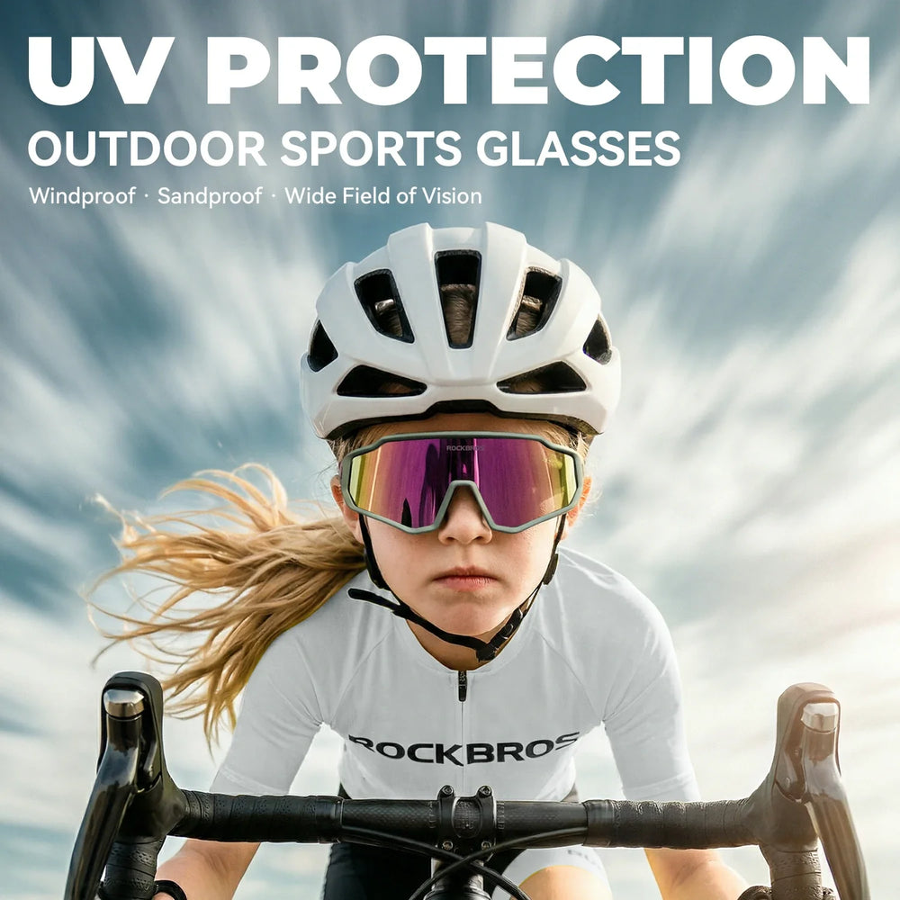 Kinder Fahrrad Sonnenbrille - Polarisiert/Photochrom mit UV400 Schutz