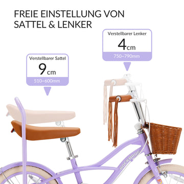 LEVO -16'' Kinderfahrrad mit abnehmbaren Stützrädern