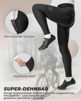 Lange Fahrradhose für Herren – Thermo, 3D‑gepolstert, elastisch
