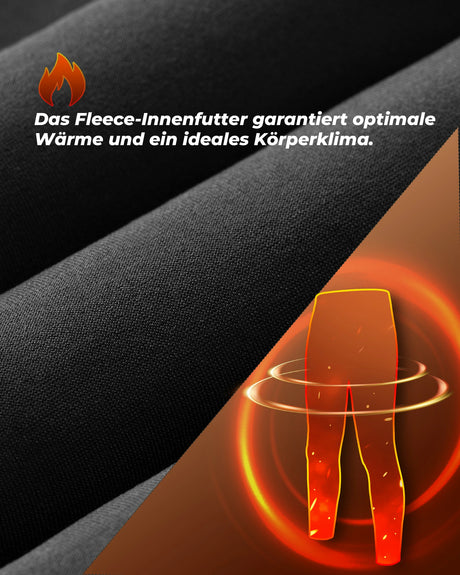 Lange Fahrradhose für Herren – Thermo, 3D‑gepolstert, elastisch