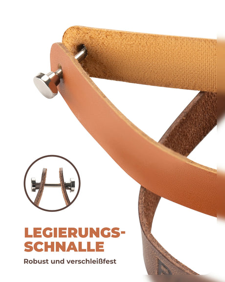 Leder Schnellverschluss‑Griff für Brompton – Schnallenschloss, Klappfahrrad‑Zubehör