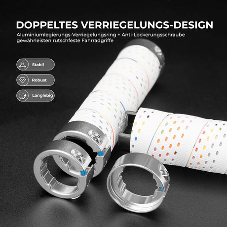 ROCKBROS Lenkergriffe – Doppelverschluss für 22 mm Lenker
