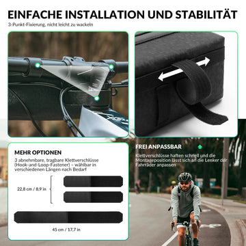 große lenkertasche fahrrad Lenkertasche Fahrrad Vorne Große Kapazität 2L mit Abnehmbarer Schulter – ROCKBROS-DE