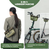 Lenkertasche für Flatbar & Brompton – 1,8-2,7 L (komprimierbar)