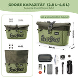 Lenkertasche für Flatbar & Brompton – 2,8‑4,6 L (expandierbar)