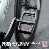 MTB & Rennrad Pedale – Ultraleicht Magnesium-Flachpedale, nur 171 g/Paar