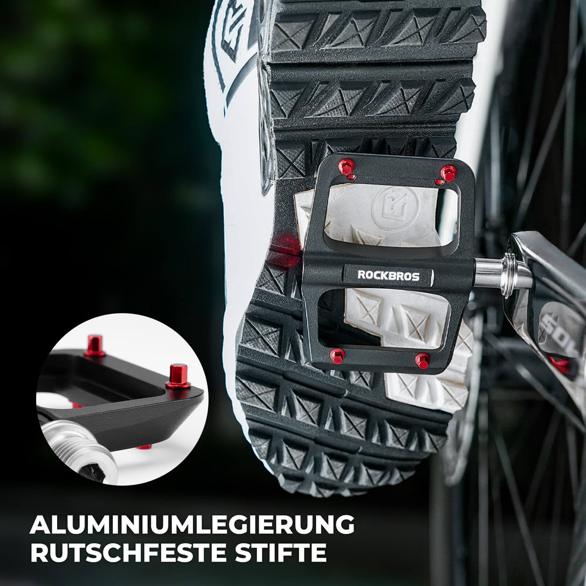 magnesium flat pedals MTB & Road Bike Pedals – 171 g/Pair, Ultralight Magnesium Flat Pedals –  ROCKBROS-DE