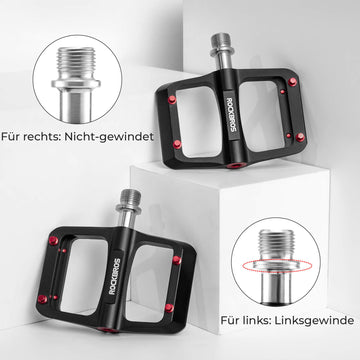 pedale rechts oder linksgewinde MTB & Rennrad Pedale – 171 g/Paar, Ultraleicht Magnesium-Flachpedale – ROCKBROS-DE