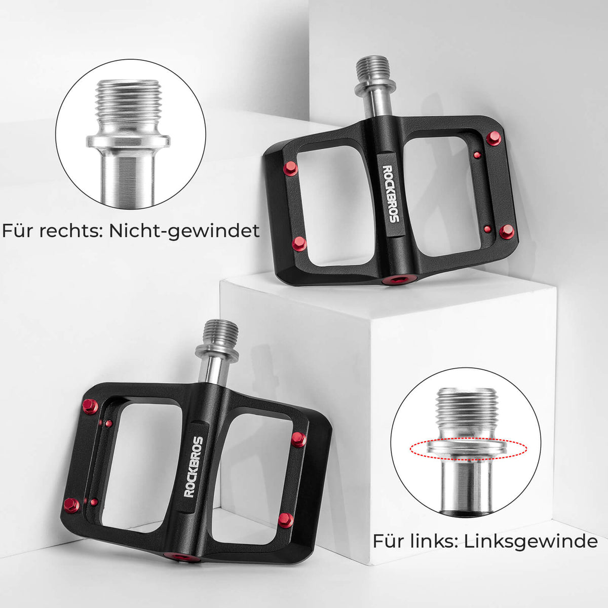 MTB & Rennrad Pedale – 171 g/Paar, Ultraleicht Magnesium-Flachpedale –  ROCKBROS-DE