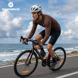 ROCKBROS Herren-Radtrikot aus Merinowolle und Tencel