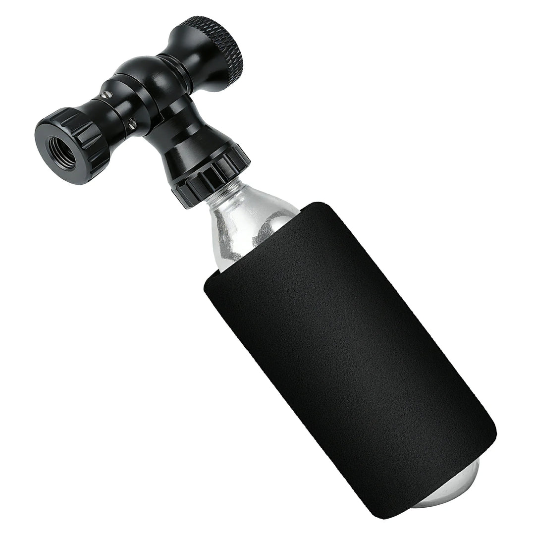 Mini Fahrradpumpe mit CO₂-Adapter