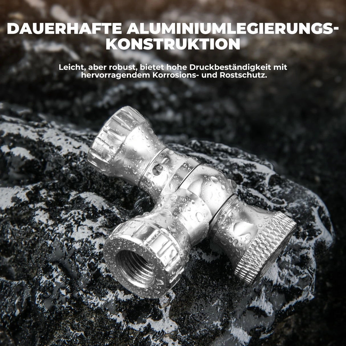 Mini-Fahrradpumpe mit CO₂-Adapter – Tragbar, Presta & Schrader Kompatibel, bis 80 PSI