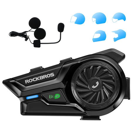 Motorrad‑Intercom Bluetooth Headset – 300 m Reichweite, IP56 wasser‑ & staubdicht