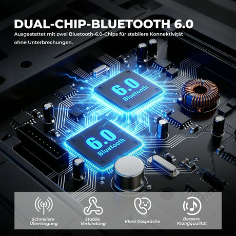 Motorrad‑Intercom Bluetooth Headset – 300 m Reichweite, IP56 wasser‑ & staubdicht