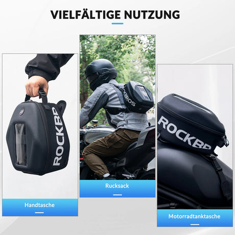 Motorrad‑Tankrucksack – Mit Regenschutz & abnehmbaren Schultergurten, 7 L