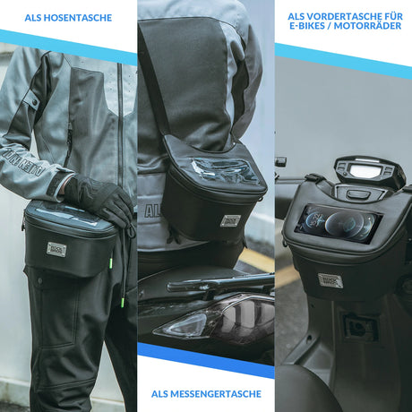 Motorrad‑Lenkertasche – Wasserdicht für 6,5‑Zoll‑Smartphone, 2 L