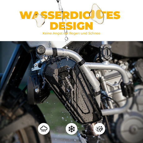 Motorradtasche Motorrad Rahmen Dreieckstasche 1,5L, Eva Wasserdicht und Robust - ROCKBROS-EU