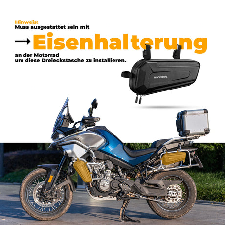 Motorradtasche Motorrad Rahmen Dreieckstasche 1,5L, Eva Wasserdicht und Robust - ROCKBROS-EU