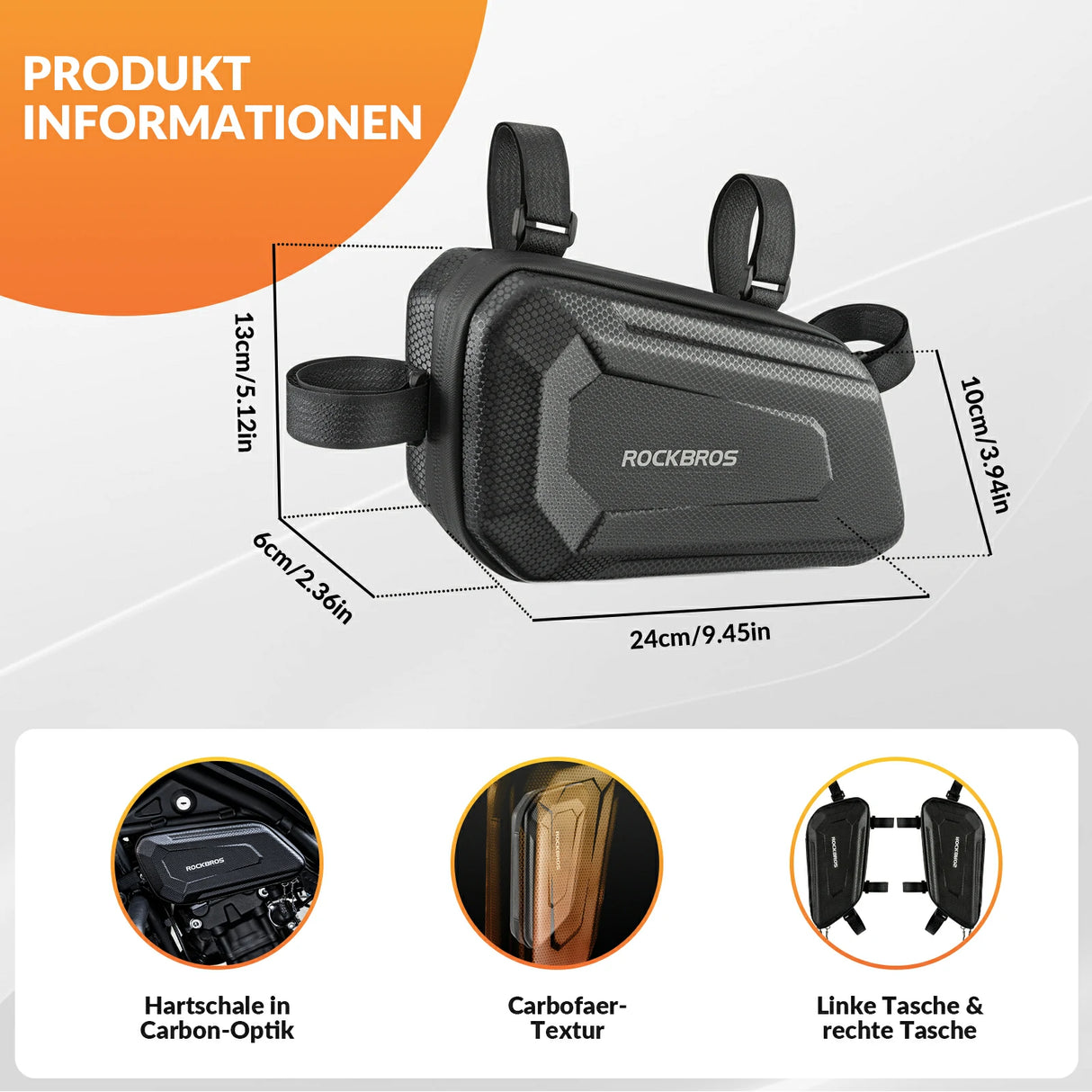 Motorradtasche wasserdichte 1,5L - ROCKBROS-EU