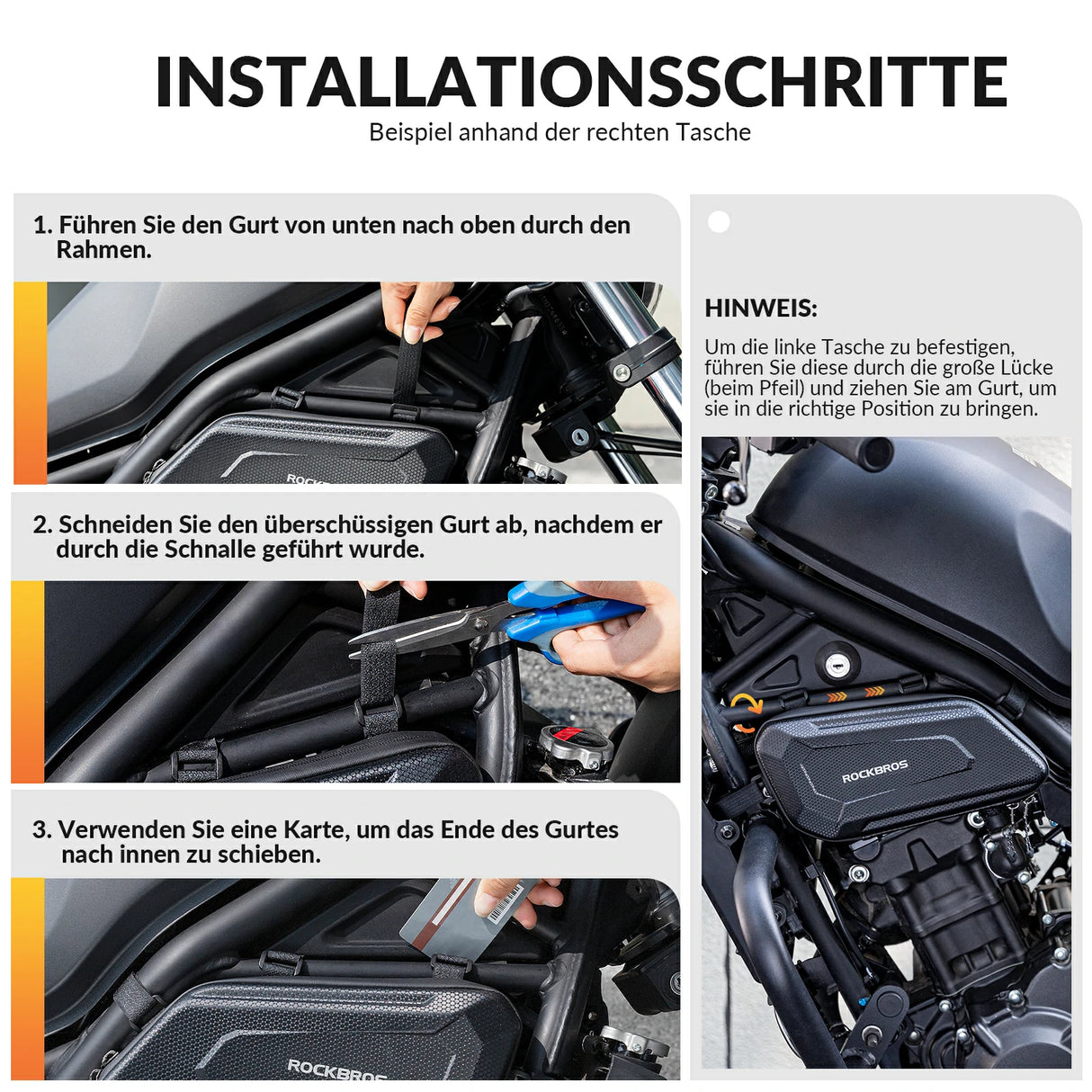 Motorradtasche wasserdichte 1,5L - ROCKBROS-EU