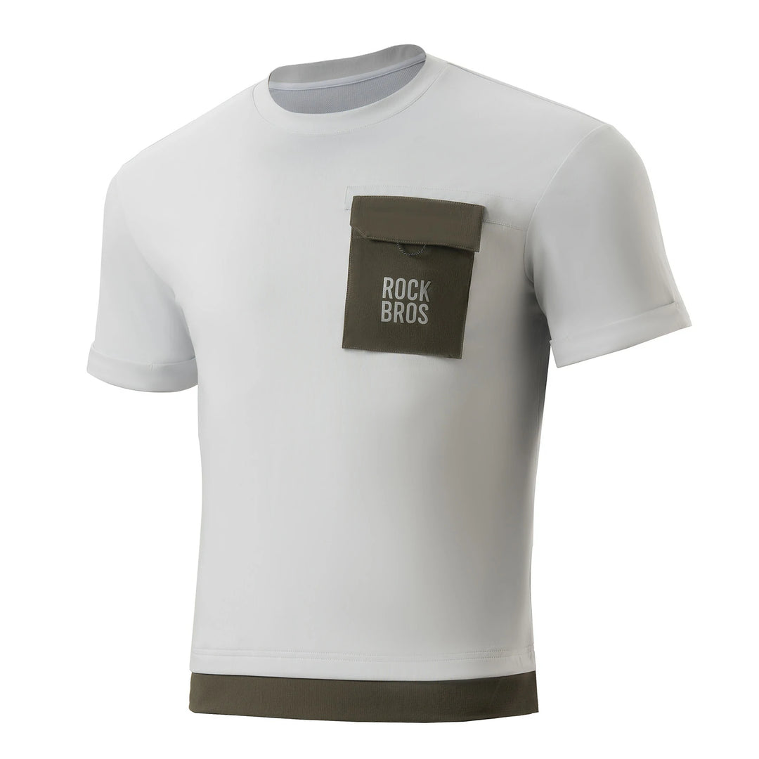 Mountainbike Radtrikot Kurzarm Herren mit Magnet Brusttasche – ROCKBROS-DE