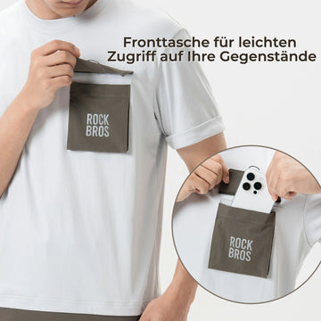 Mountainbike Radtrikot Kurzarm Herren mit Magnet Brusttasche – ROCKBROS-DE
