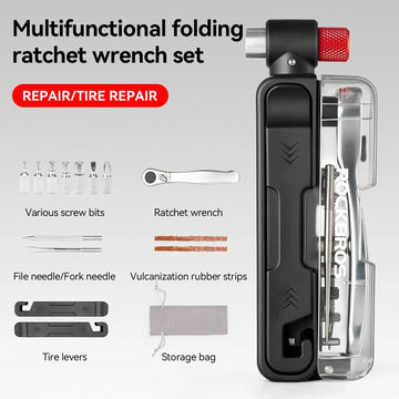mobiles fahrradwerkzeug Multifunctional 15-in-1 Mini Ratchet Bike Tool – ROCKBROS-DE