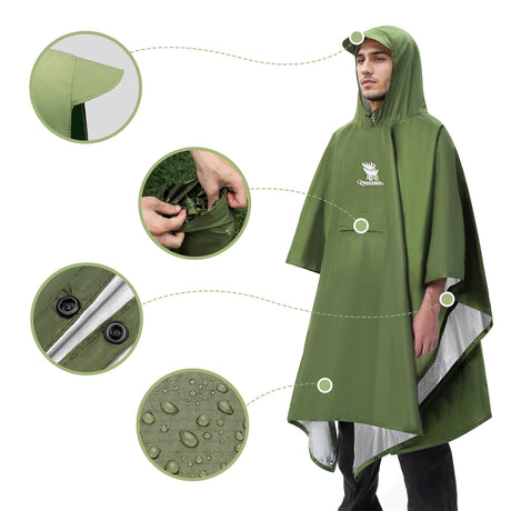 Outdoor Regenmantel mit Multifunktion - ROCKBROS-EU