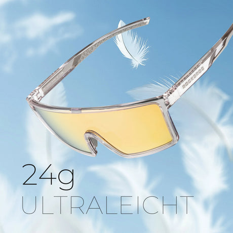 ROCKBROS Sonnenbrille – Fahrradbrille Herren/Damen, UV400 polarisiert, TR90‑Rahmen