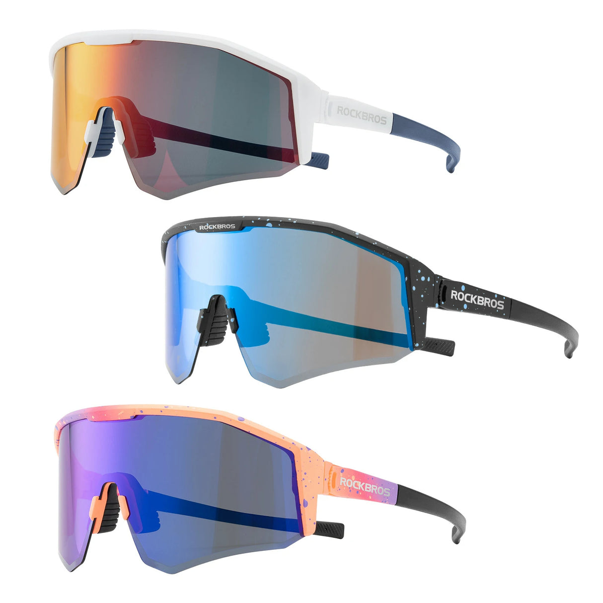 Polarisierte Fahrradbrille – Verstellbares Bügel‑Design