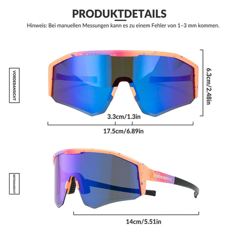 Polarisierte Fahrradbrille – Verstellbares Bügel‑Design