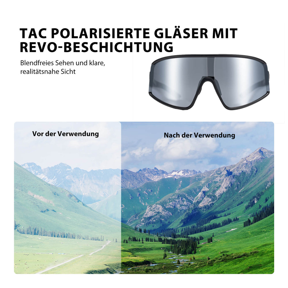 Polarisierte Fahrradbrille Ultraleicht UV400 Schutz 4 Farben - ROCKBROS-EU