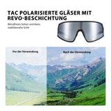 Polarisierte Fahrradbrille Ultraleicht UV400 Schutz 4 Farben - ROCKBROS-EU