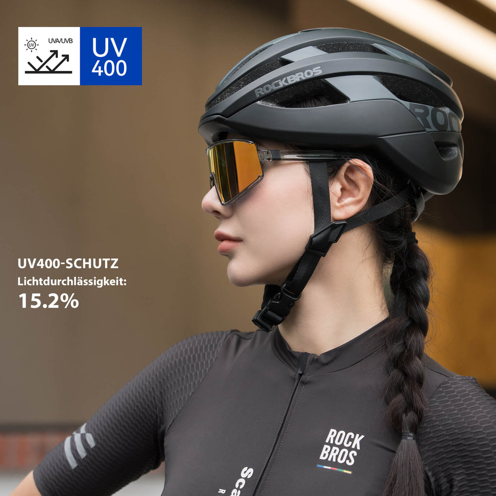 Polarisierte Fahrradbrille Ultraleicht UV400 Schutz 4 Farben - ROCKBROS-EU