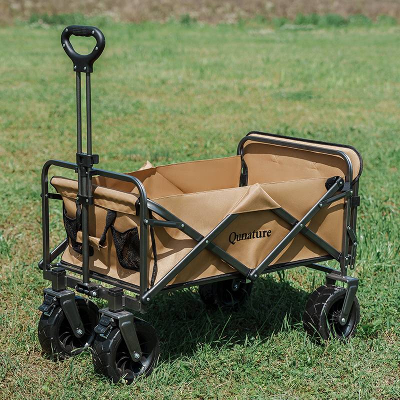 Qunature Bollerwagen Faltbar 150KG mit Gro?e Breiten R?dern und Bremse